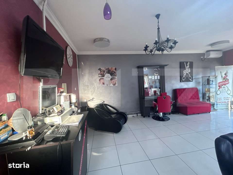 Spatiu comercial, 150 mp, salon de infrumusetare complet echipat - Imagine principală: 2/11