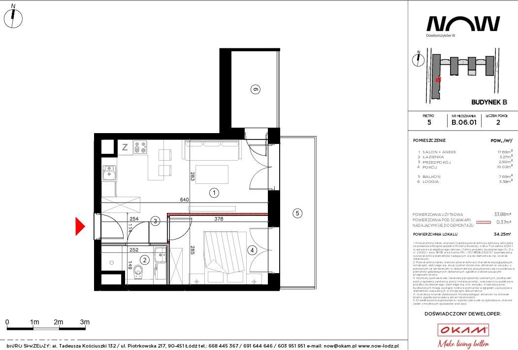 2-POKOJOWE MIESZKANIE 34,25 m² • 5. PIĘTRO • 2 BALKONY • NOW ŁÓDŹ-8
