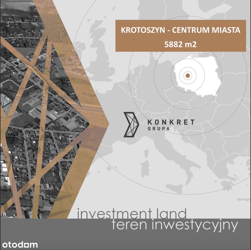 Teren Inwestycyjny, Krotoszyn handel-usługi 5852m2