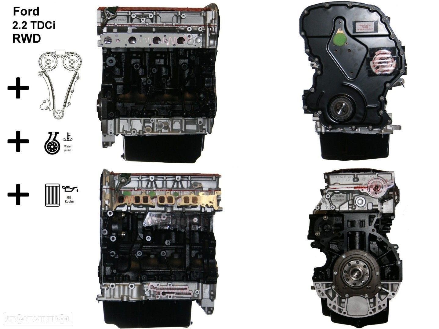 Motor  Reconstruído FORD TRANSIT 2.2 TDCi CVRB - 1