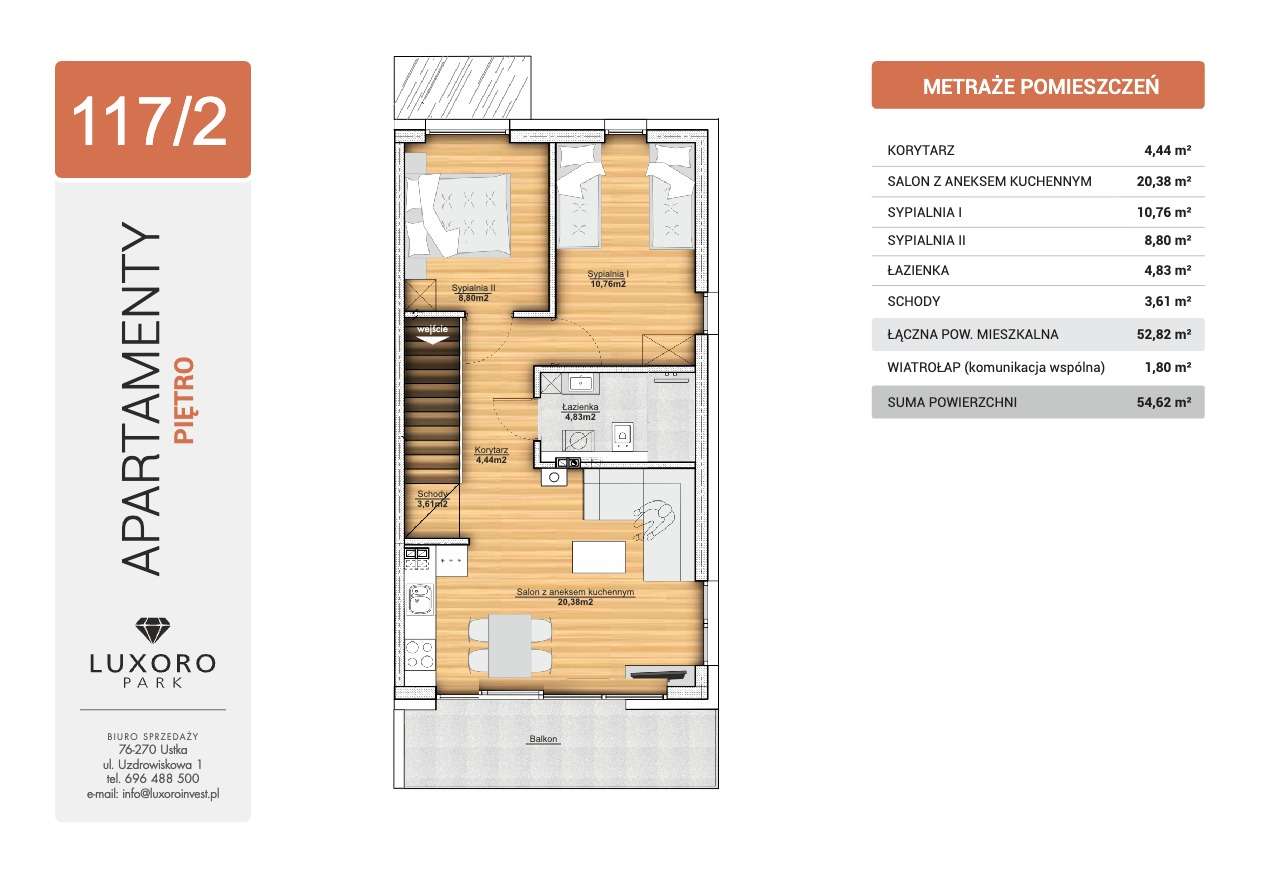 Apartament 3-pokojowy Luxoro Park Ustka WYKOŃCZONY - Pełny obrazek: 2/7