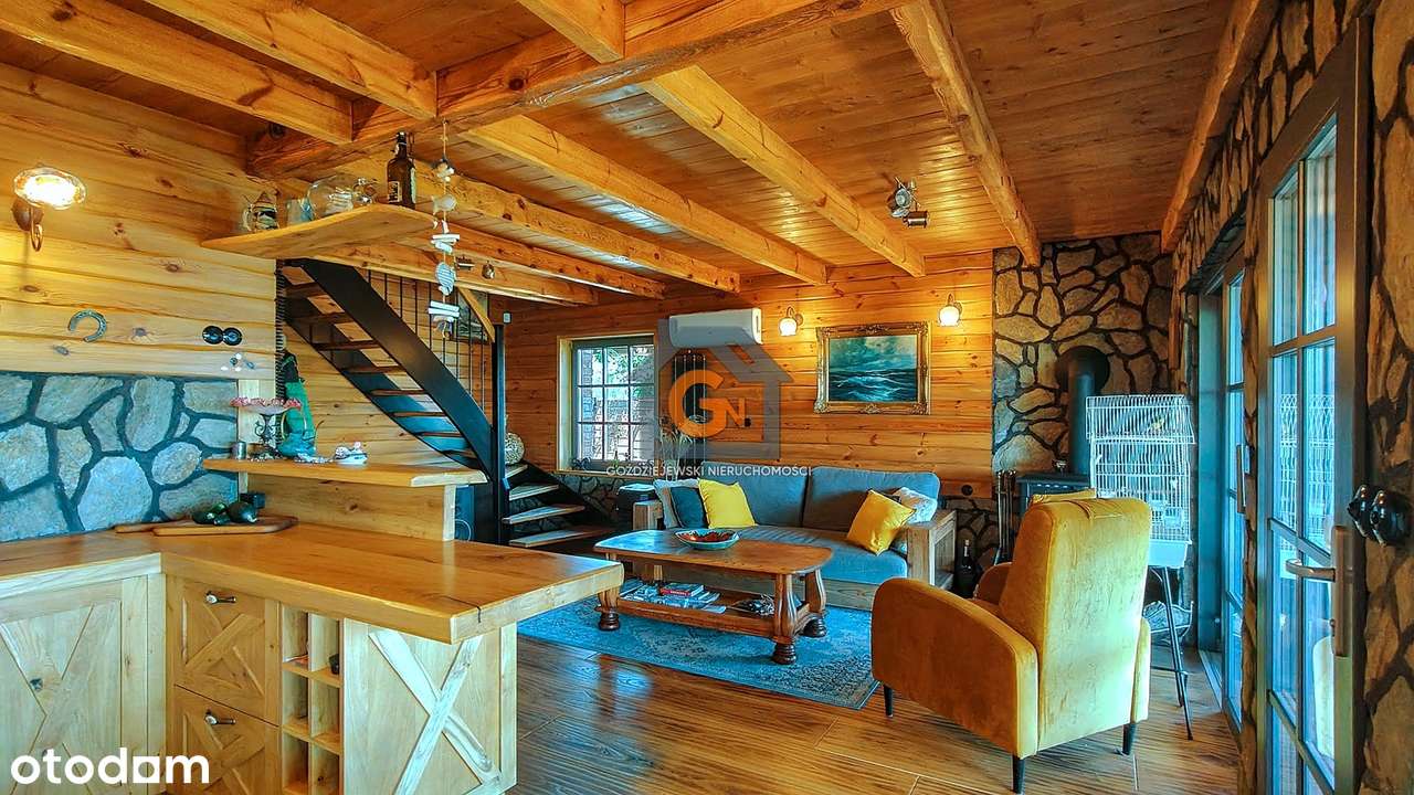 Dom nad jeziorem w Spalona z unikalnym klimatem wiejskiej chaty-6