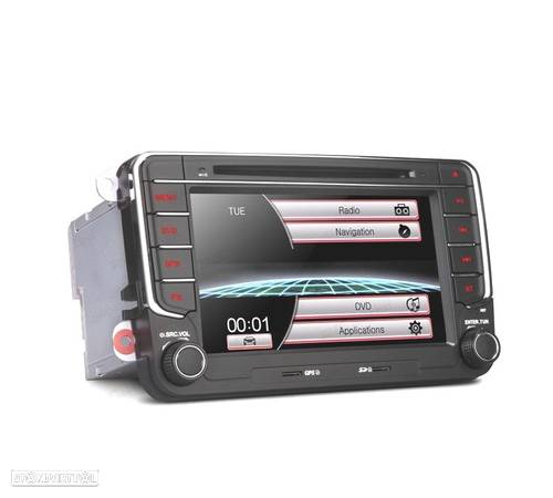 AUTO RADIO 2DIN 7" PARA SEAT SKODA VOLKSWAGEN VW USB GPS TACTIL HD - 4