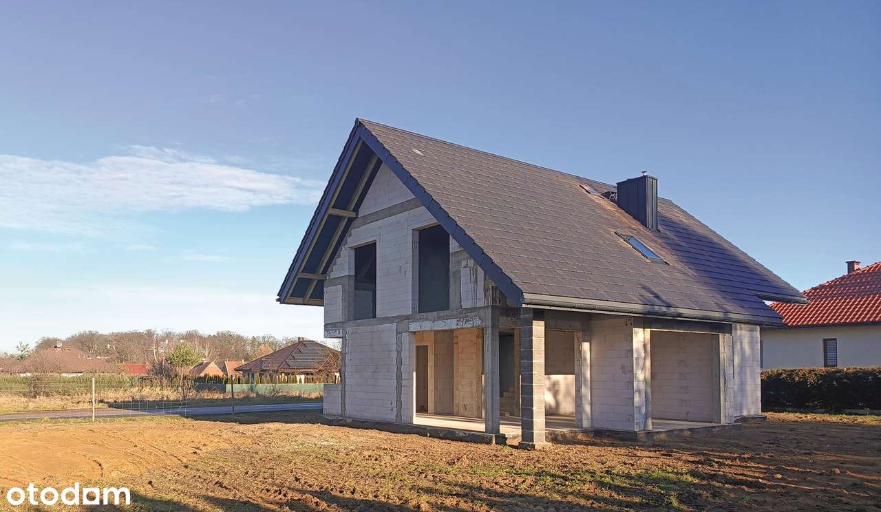 Dom jednorodzinny _ stan surowy otwarty – idealny pod własną aranżację - Pełny obrazek: 4/7