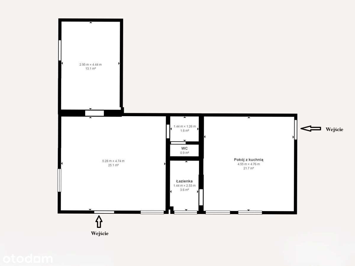 Przestronne mieszkanie do remontu na Stokach - Pełny obrazek: 4/8