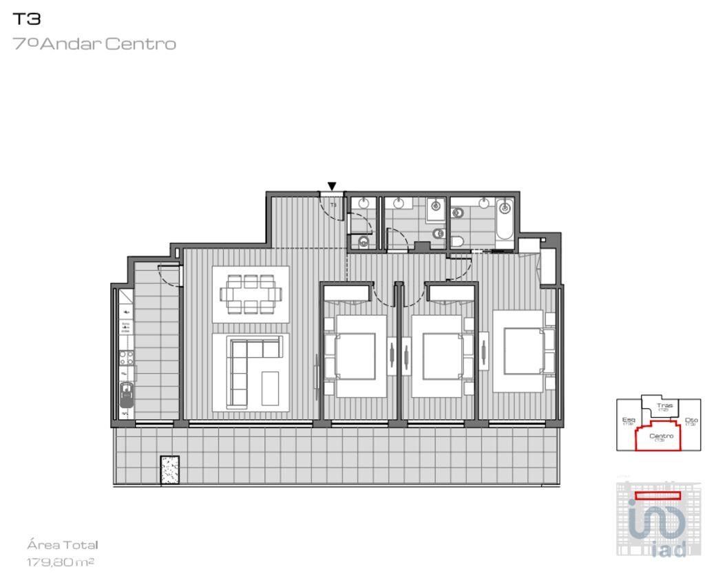 Apartamento T3 em Porto de 142,00 m2