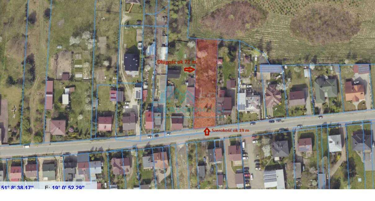 Na sprzdaż działka budowlana Pajęczno, ul. Mickiewicza-2