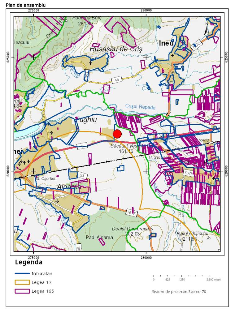 Teren intravilan 496mp la Fughiu - Imagine principală: 5/5