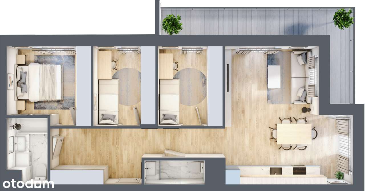 4 pokoje | Samowystarczalne osiedle - sprawdź - Pełny obrazek: 2/8