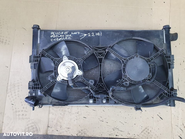 Ventilatoare, radiator apa si radiator clima MITSUBISHI Outlander, PEUGEOT 4007 , CITROEN C-crosser motor 2.2 hdi - 1