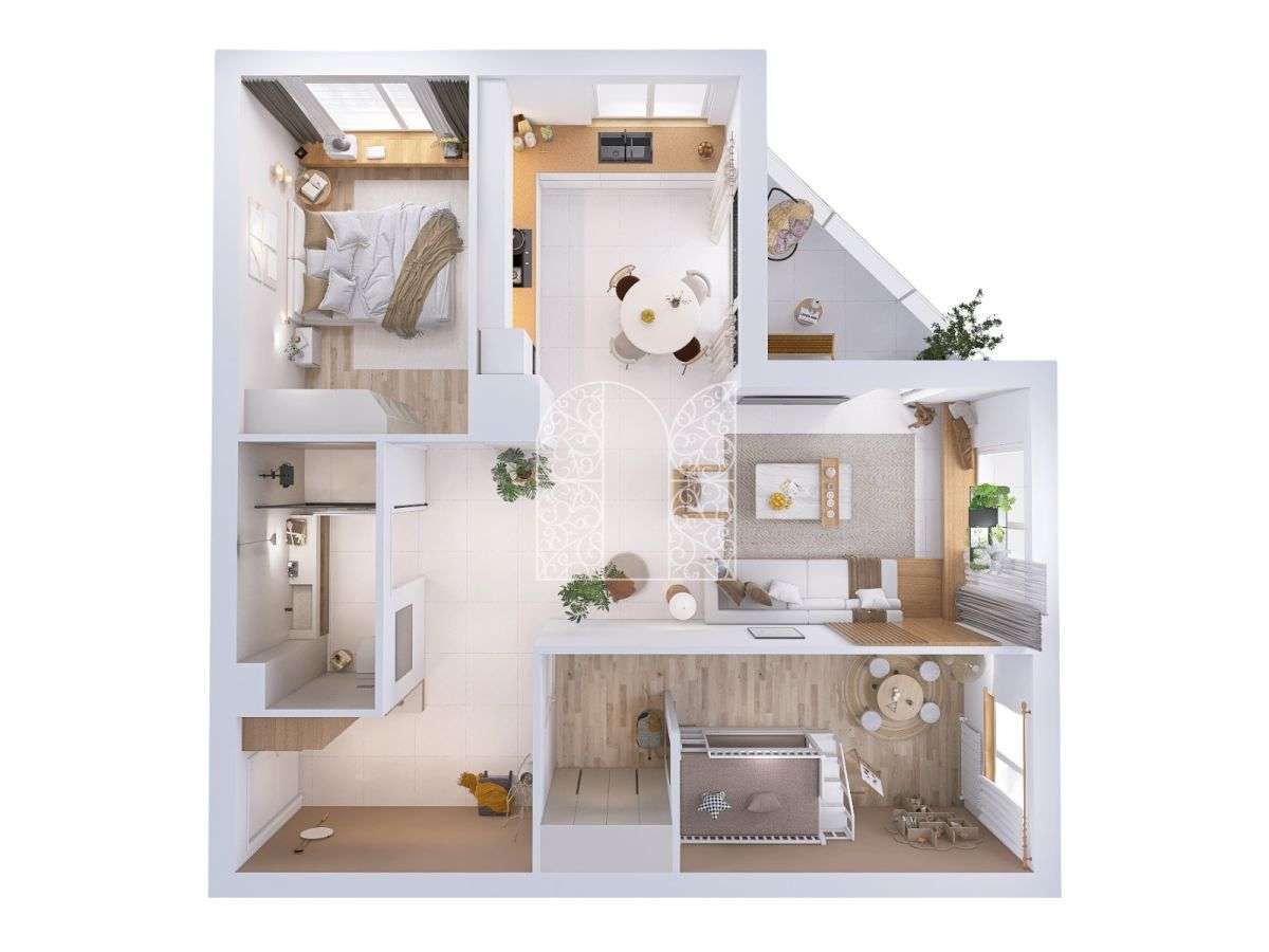 Ciekawy układ| gotowe do własnej aranżacji 3 pok-14