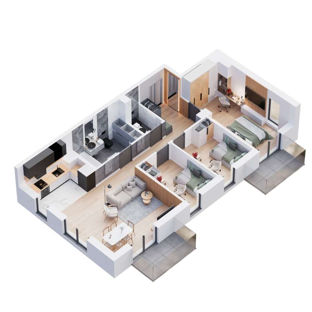 Rodzinne i komfortowe 4 pokoje w centrum Dobczyc - Pełny obrazek: 5/6