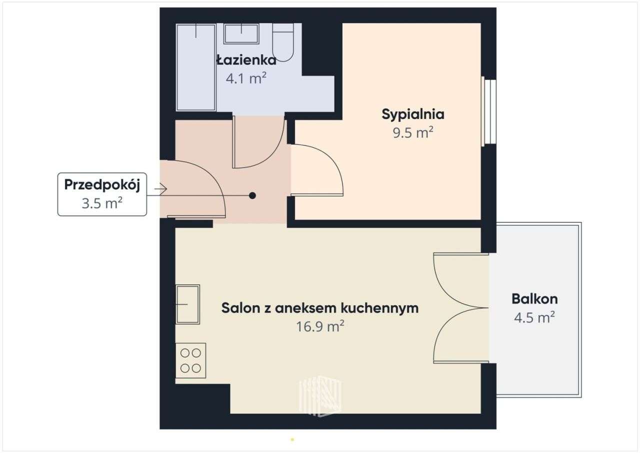 Gotowe Do Wprowadzenia 2 Pokoje Z Balkonem - Pełny obrazek: 2/10