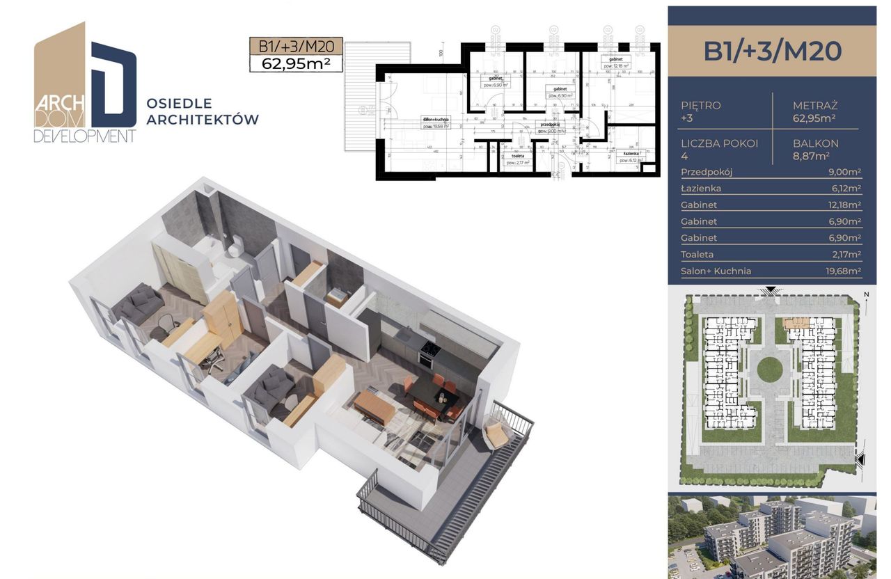 Nowe Mieszkanie na Osiedlu Architektów B1.3.M20