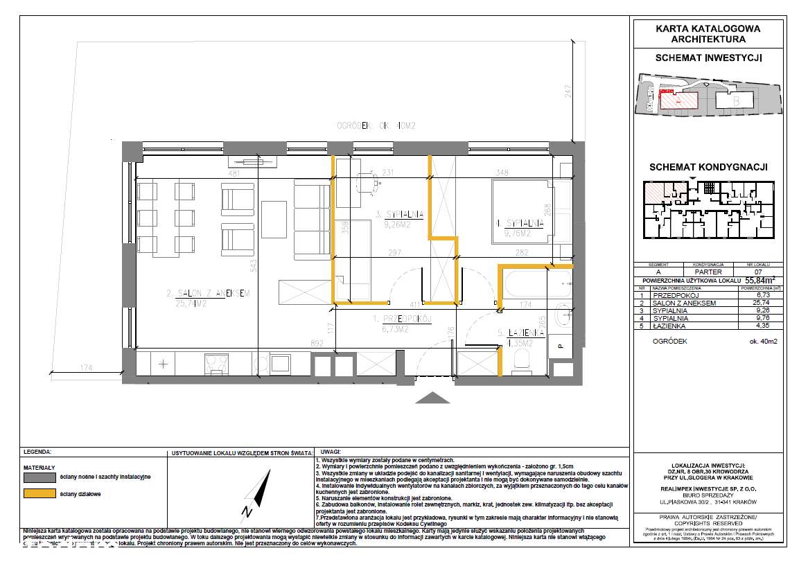 Glogera 32 | mieszkanie 3-pok. | M07 - Pełny obrazek: 2/9