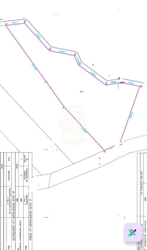 OFERTA! Teren intravilan 785 mp cu utilitati-ideal cabana-Colibita - Imagine principală: 3/3