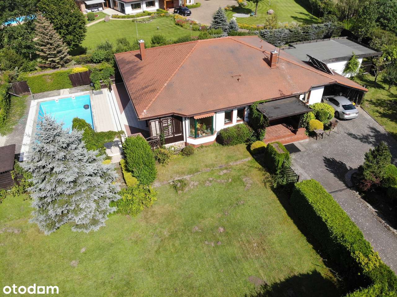 DOM z duszą +duży ogród+niezależne mieszkanie (lokal)+basen+2 wjazdy-2