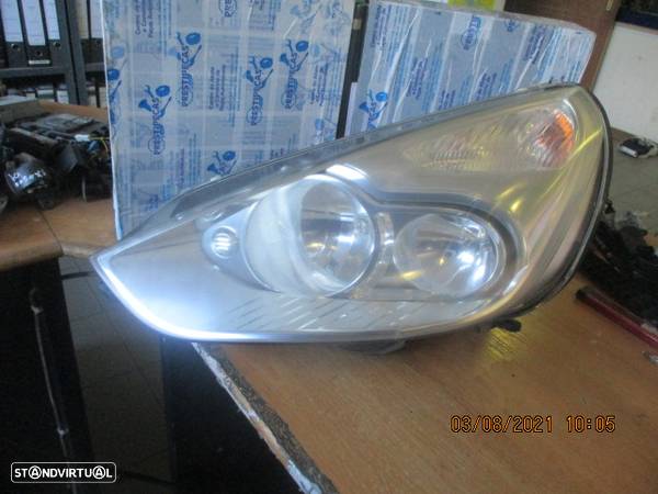 Farol 6M2113W030BF FORD S MAX 2006 ESQ H7+H1 Hella - 1