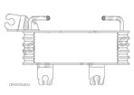 Radiator racire ulei motor, termoflot Hyundai Santa Fe, 02.2001-01.2006, motor 2.4, 107 kw, benzina, cv automata, 253x78x30 mm, racitor transmisie, din aluminiu brazat - 1