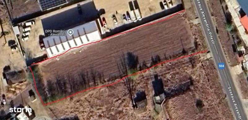 Vand teren intravilan Alexandria 2718 mp - Imagine principală: 2/3