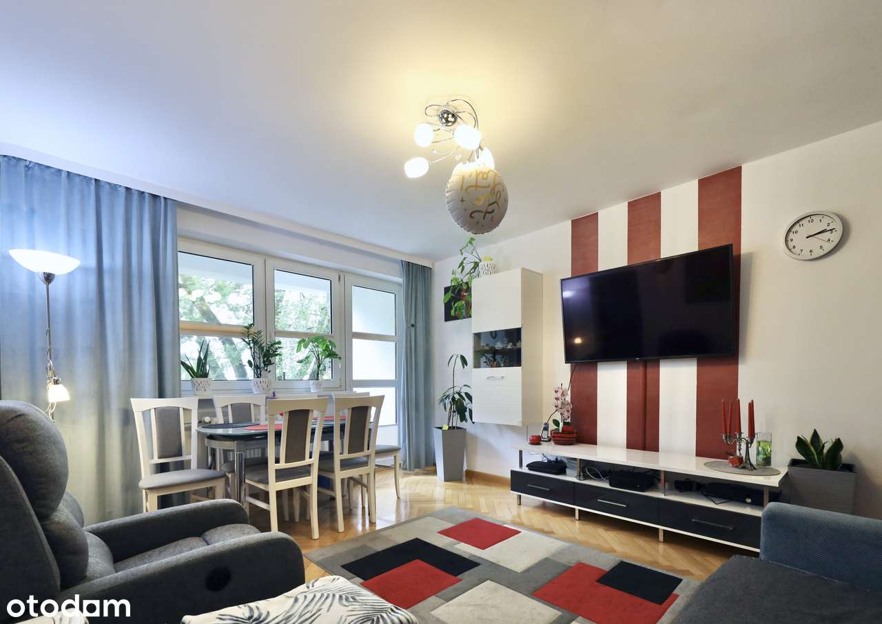 3 pokoje 58m² z loggią, winda, piwnica, Dolny Mokotów Sielce, zieleń !-3