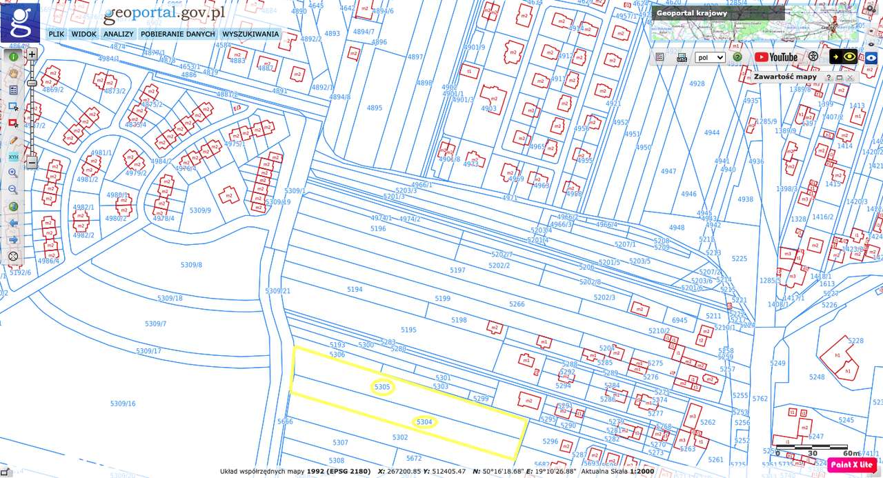 Działka budowlana Sosnowiec ul.Klimontowska-7