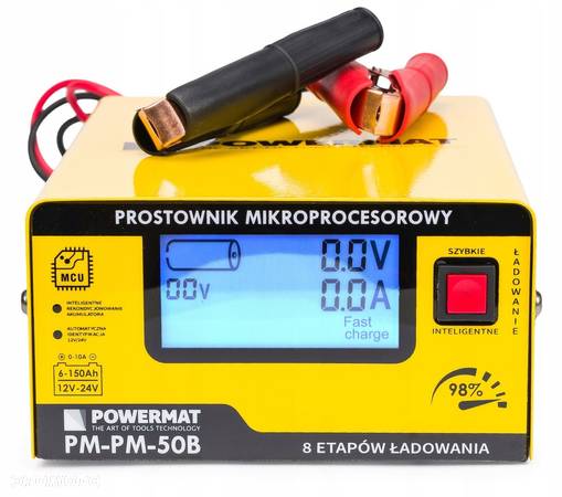 Prostownik MIKROPROCESOROWY Akumulatorowy 12V 24V - 5