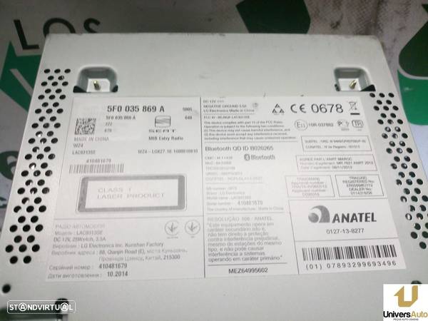 SISTEMA AUDIO / RADIO CD SEAT LEON 2015 -5F0035869A - 4