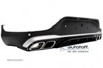 Difuzor bara spate Mercedes GLC Coupe C253 (15-19) AMG Chrome Look - 4