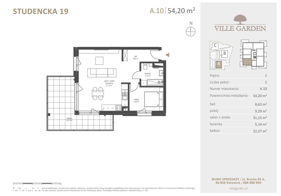 Nowe 2-pokojowe mieszkanie 54,2 m² z możliwością wydzielenia 3 pokoju.-7