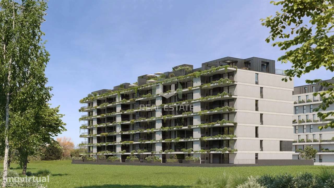 Apartamento T1+1 em Condomínio Fechado com Piscina no rooftop| Ramalde-0