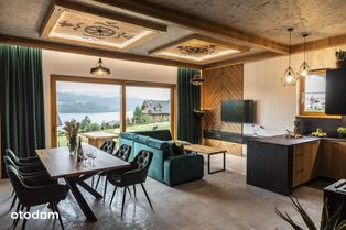 Apartament z widokiem na jezioro i panoramą Tatr