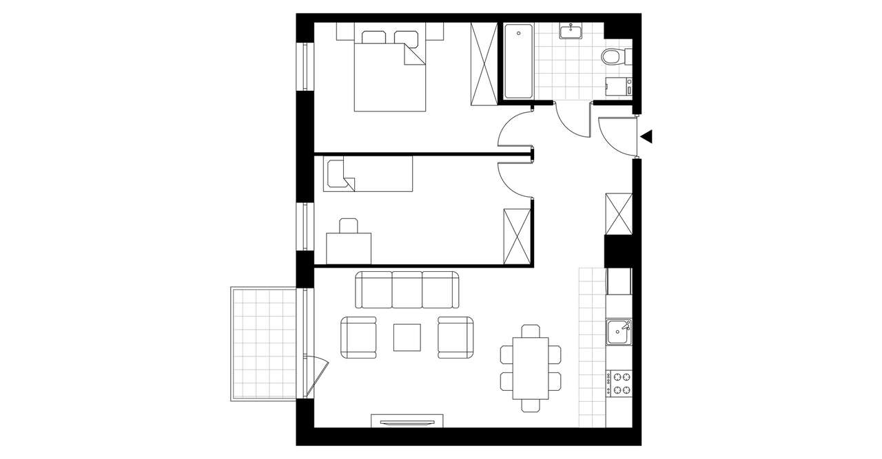 3-pokojowe mieszkanie 61m2 + balkon Bez Prowizji - Pełny obrazek: 3/6