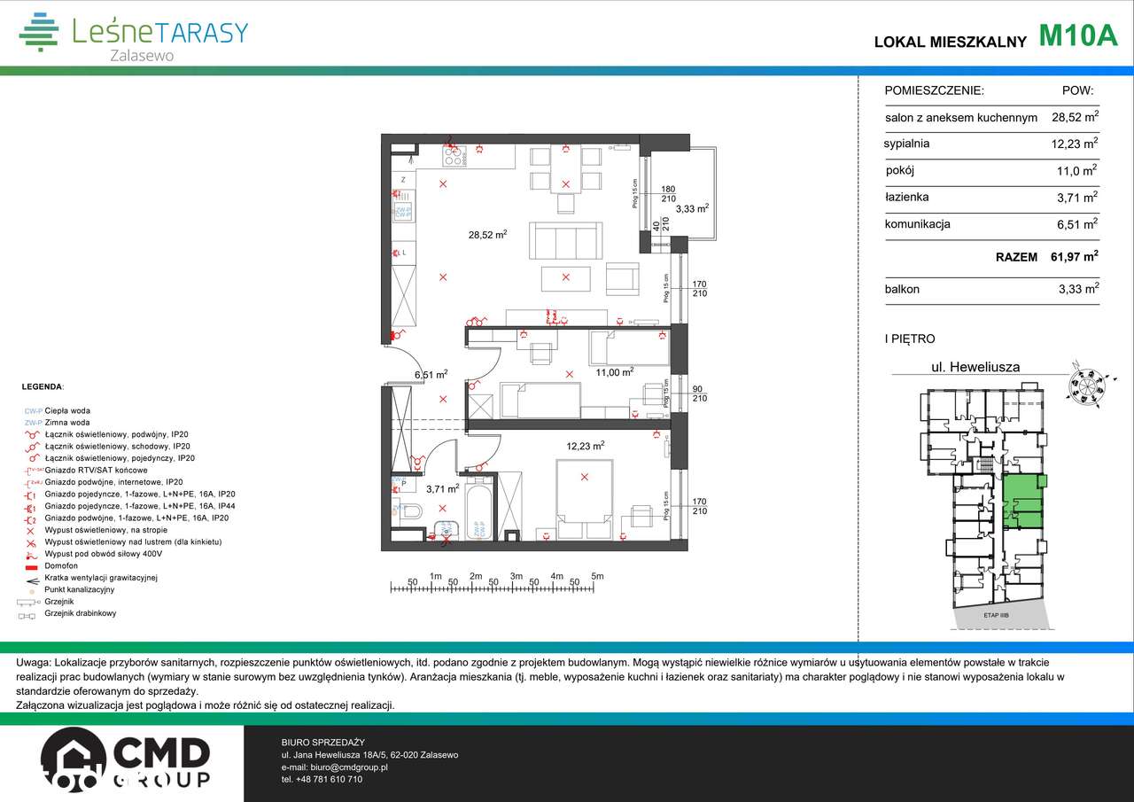 Leśne Tarasy 3 | mieszkanie 3-pok. | M10A - Pełny obrazek: 2/7