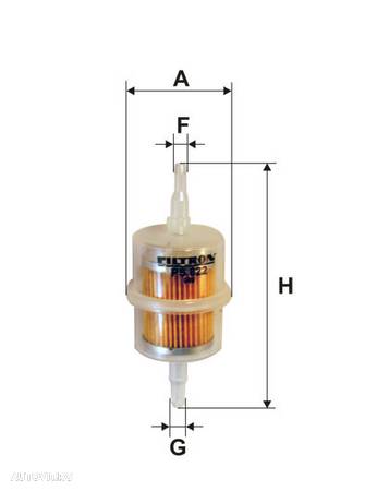 Filtru benzina unifolosibil mare filtru decantor combustibil pe furtun Filtron Polonia - 1