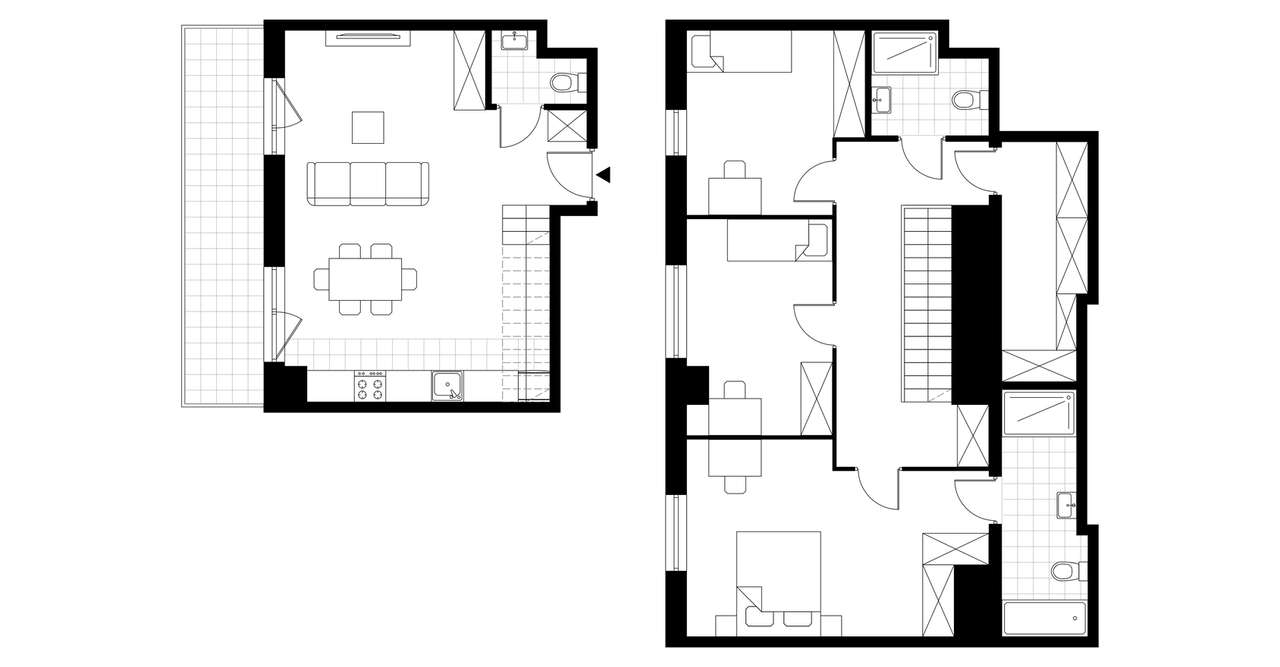 4-pokojowe mieszkanie 104m2 + loggia - Pełny obrazek: 4/9