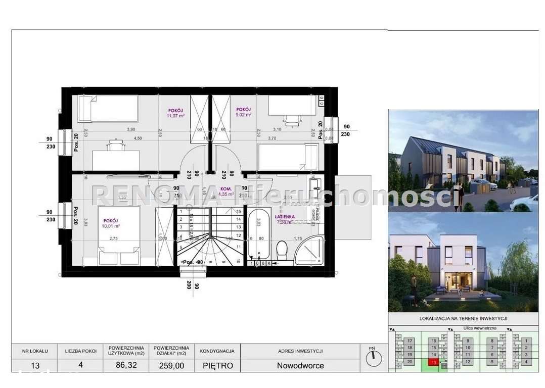 ** Aleja Spacerowa | Szeregówki Nowodworce 86m2 * - Pełny obrazek: 5/7