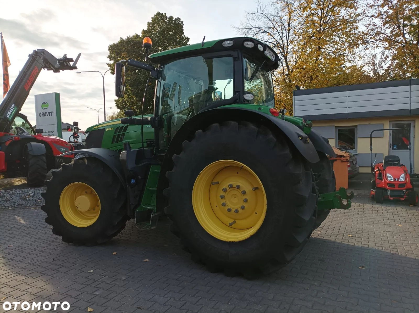 John Deere JD 6215R, 50 km/h, pneumatyka, przedni TUZ, bogata wersja, autentyczny przebieg! - 4