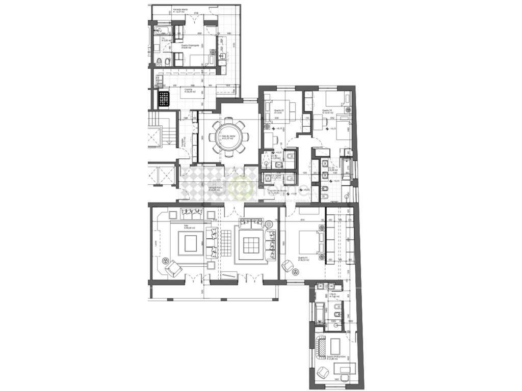 Apartamento T4+ 1 na Lapa-46