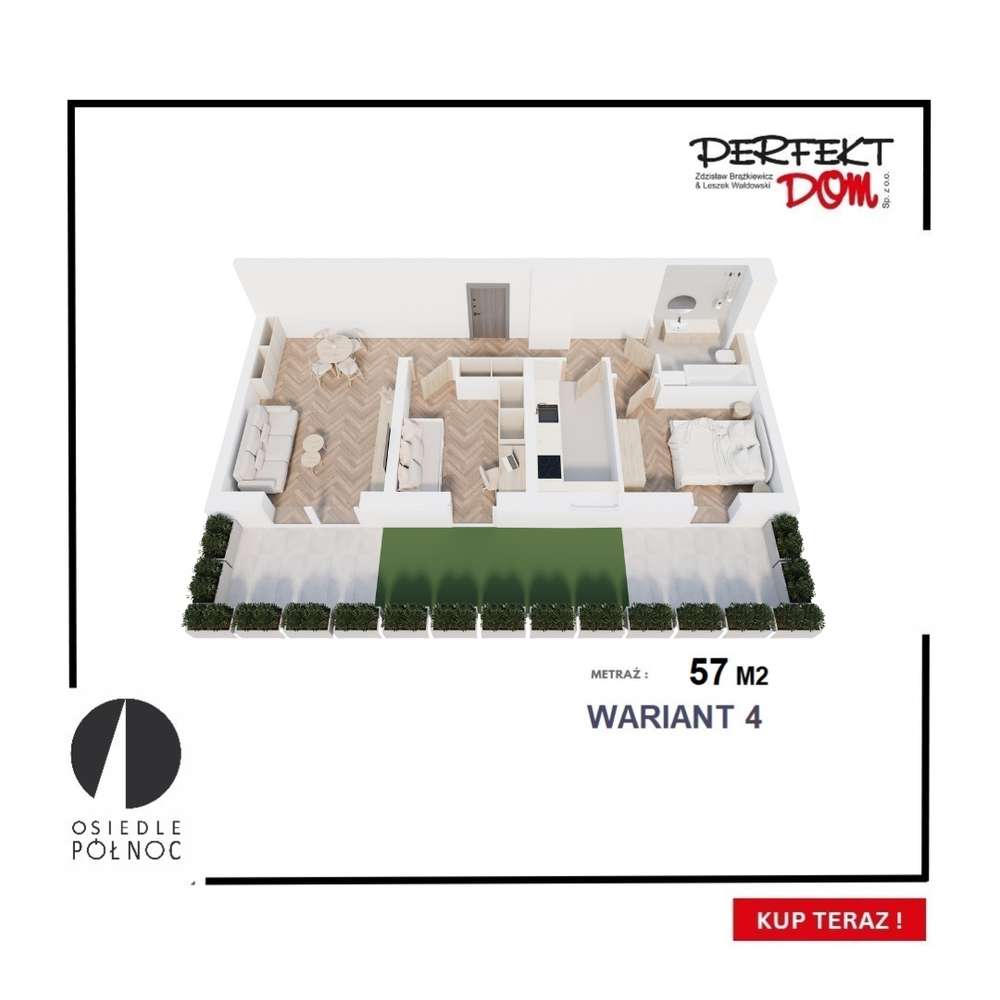 Nowoczesne mieszkanie 3-pokojowe z tarasem.-8