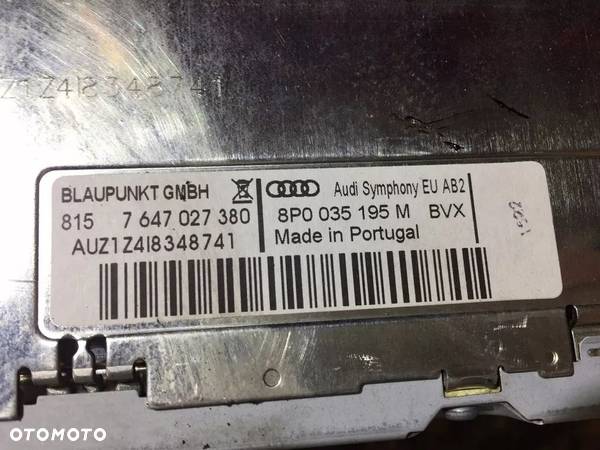 AUDI A3 8P LIFT RADIO CD SYMPHONY 2DIN 8P0035195M - 9