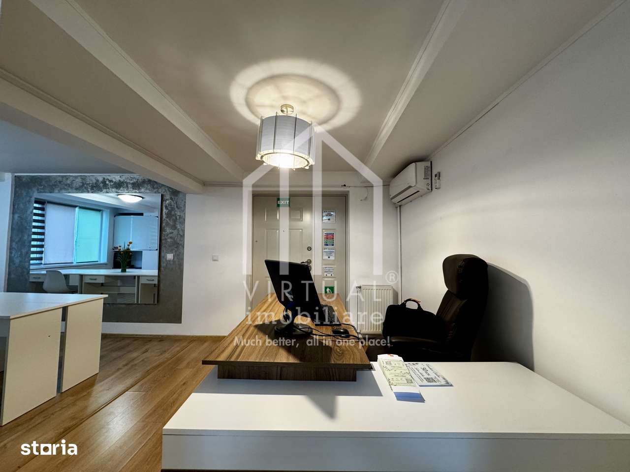 Spatiu comercial cu 2 camere, 53mp utili + terasa, etaj 1, Bl V. Milea - Imagine principală: 4/11