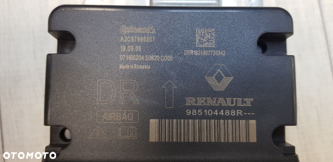 Renault Clio 5 V AirBag SRS moduł poduszek crash data sensor - 2