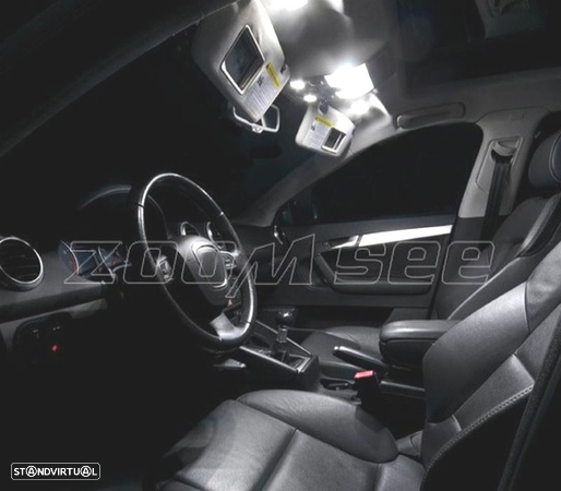 KIT COMPLETO 12 LAMPADAS LED INTERIOR PARA AUDI A3 S3 8 P 06-13 - 6