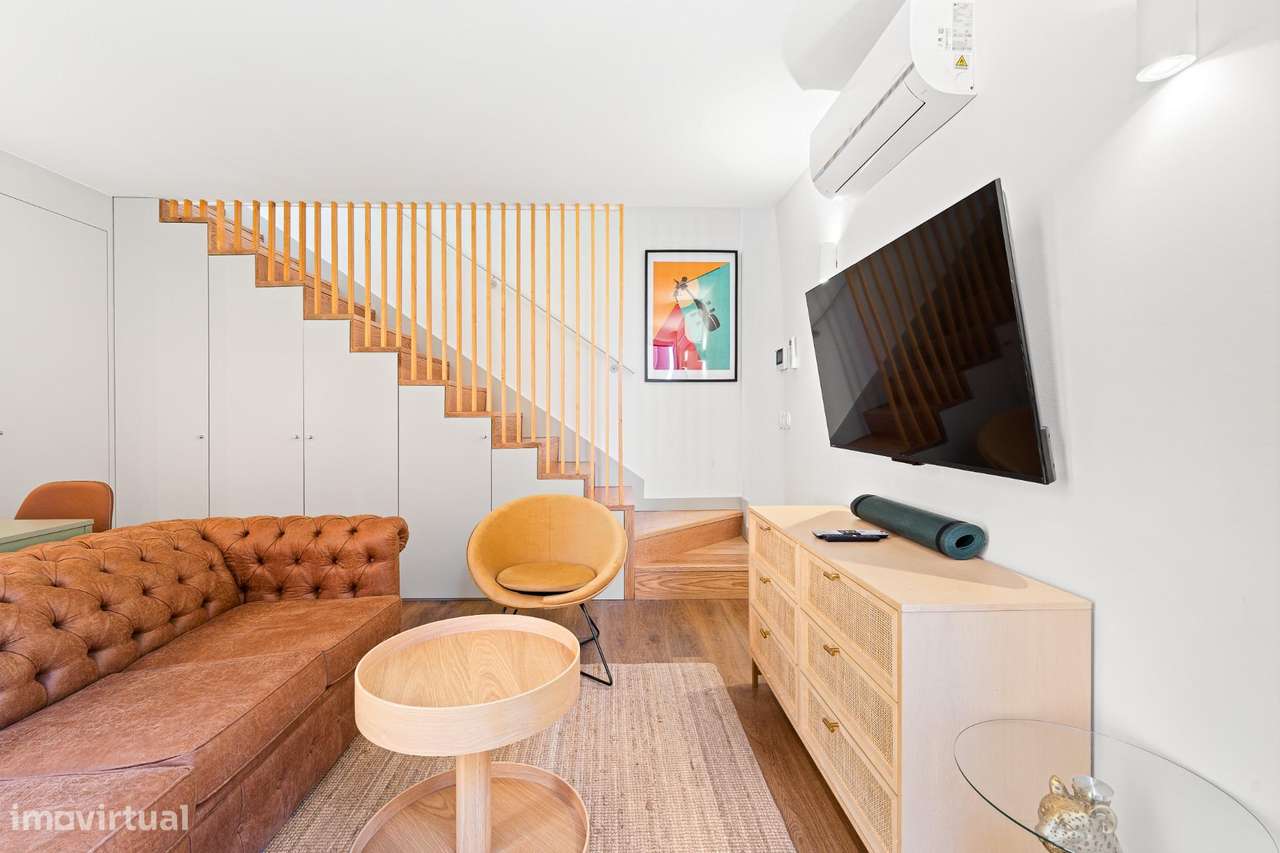 T1 Duplex com Terraço Novo na Rua do Bonjardim-5