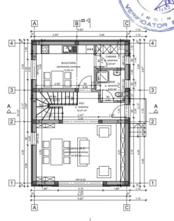 Casa individuala cu patru camere, teren 300mp, Primaverii, Sanpetru-10