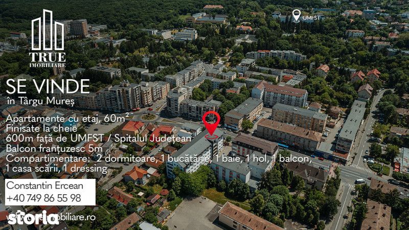 Apartamente de vânzare, 60m², cartierul 7 Noiembrie, Tg. Mureș!