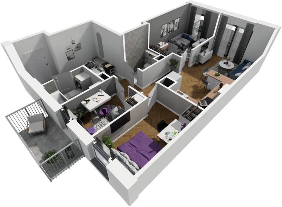 Centrum w 16 minut***Pełna oferta***Garaż w cenie***Dwa balkony - Pełny obrazek: 5/6