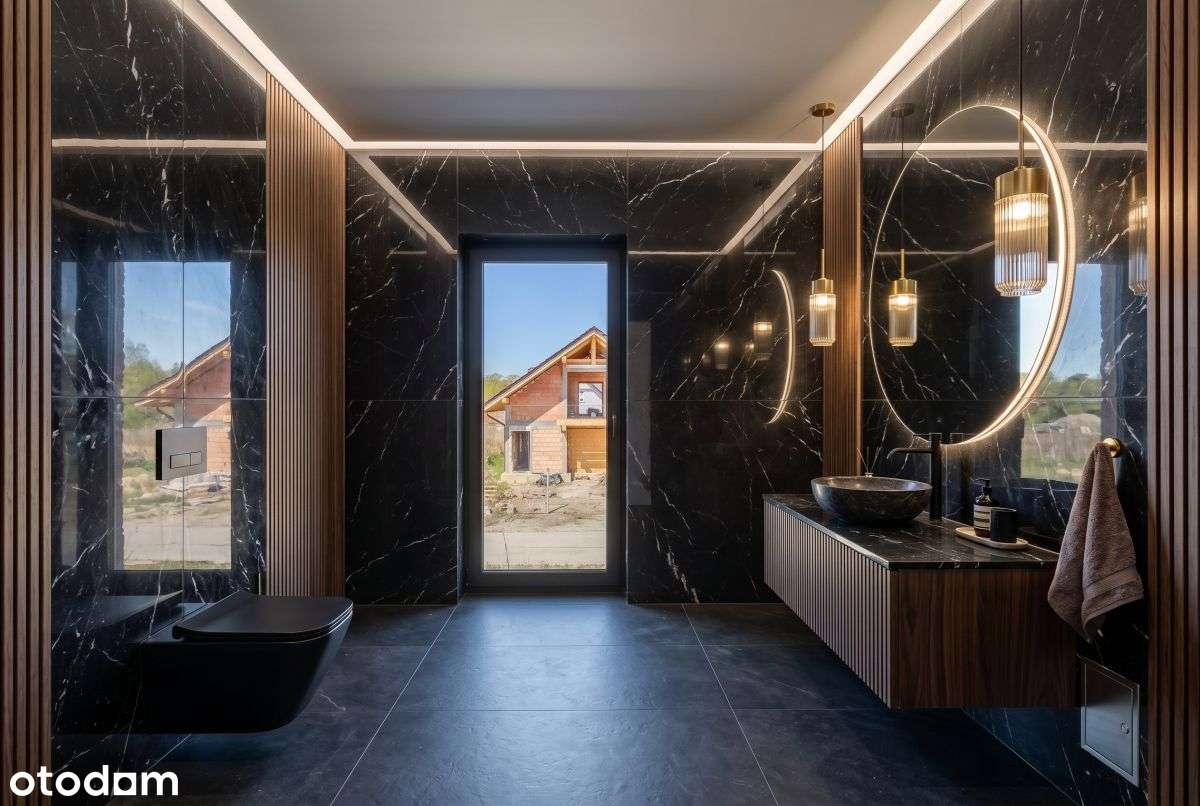 Nowoczesny bliźniak przy lesie-17