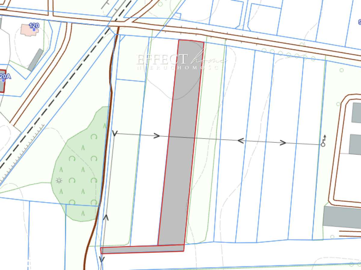 Działka inwestycyjna pod budowę 5 domów Lubięcin-5